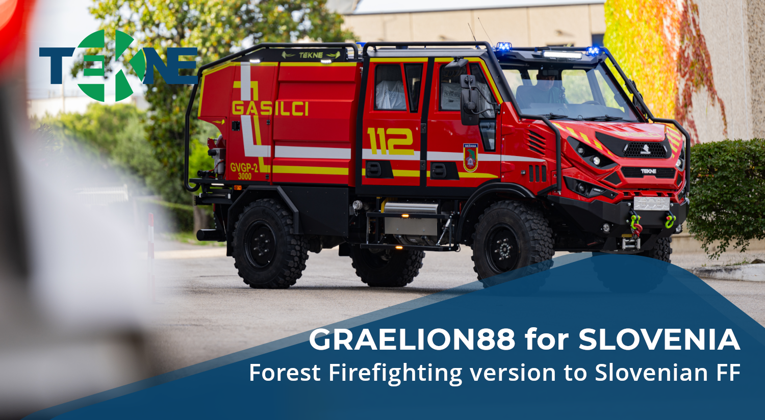 New GRAELION88 vehicle in AIB Forest Firefighting configuration delivered in Slovenia